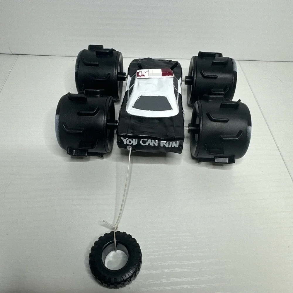 Disney Pixar Cars The Law #54 Police Car Thunder Hollow Big Tires Pull String